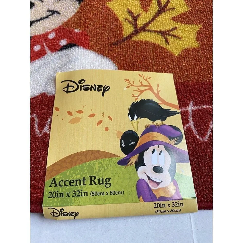 ‎DISNEY MICKEY Minnie MOUSE Fall Happy HARVEST Rug